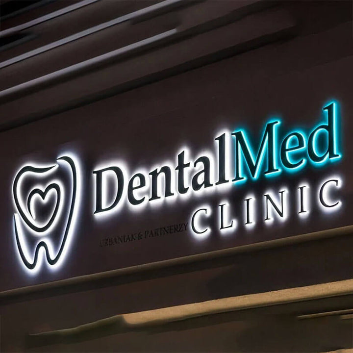 backlit laser cut metal signs backlit logo signagecustom metal backlit signs