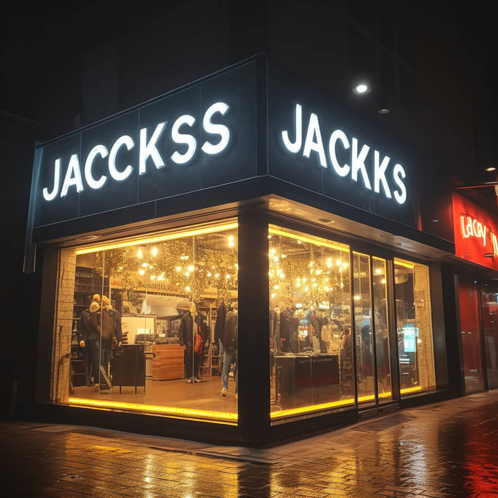 Personalized Acrylic Business Logo Signs Modern Store Front Signage LED Front Lit Channel Letters Illuminated Company Logos Advertising Sign - BacklitLEDsign