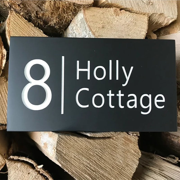 led address plaque illuminated street numbers metal house plaque