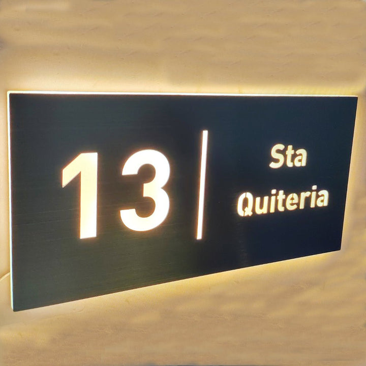 illuminate address address plaque metal address yard sign