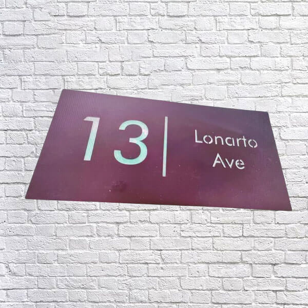 house number light box light up address signs antique brass house number plaque