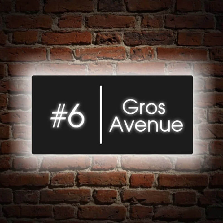 solar powered address numbers lighted address signs for homes  solid brass plaques