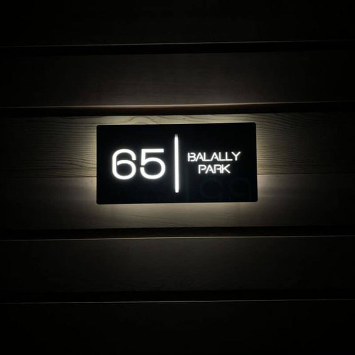 lighted address numbers lighted address plaques outdoor brass signs