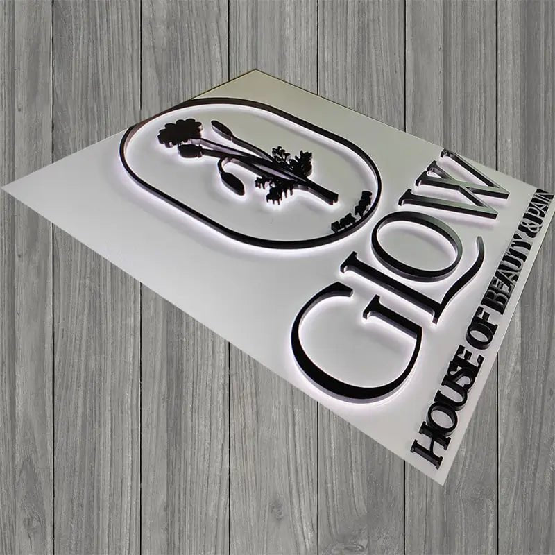 Personalized Pallet Sign Outdoor Blade Sign Metal Business Sign Storefront Sign Custom 3D Backlit Sign Shop Sign LED Lighted Signs - BacklitLEDsign