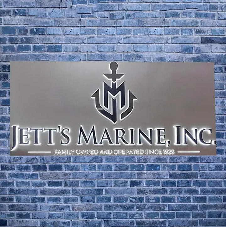 Personalized Pallet Sign Outdoor Blade Sign Metal Business Sign Storefront Sign Custom 3D Backlit Sign Shop Sign LED Lighted Signs - BacklitLEDsign