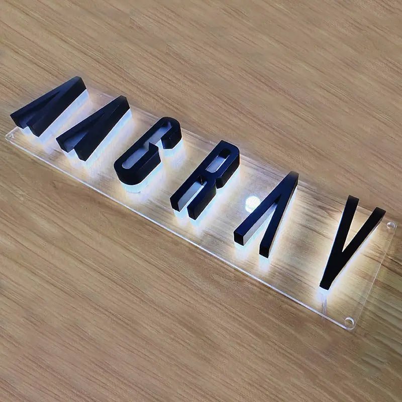 Personalized Pallet Sign Outdoor Blade Sign Metal Business Sign Storefront Sign Custom 3D Backlit Sign Shop Sign LED Lighted Signs - BacklitLEDsign