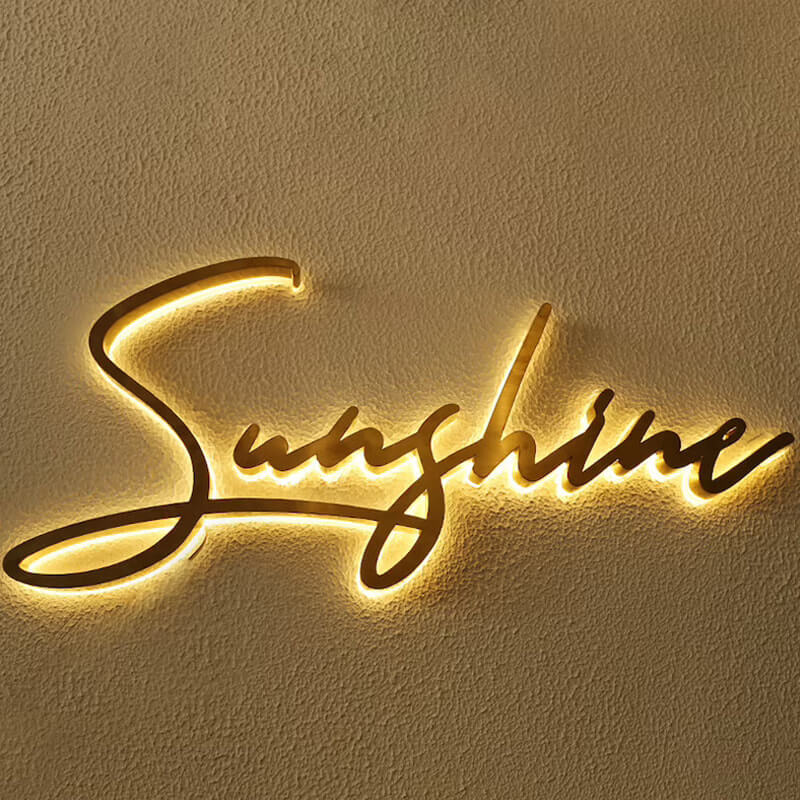 back lit letters backlit custom sign backlit outdoor sign