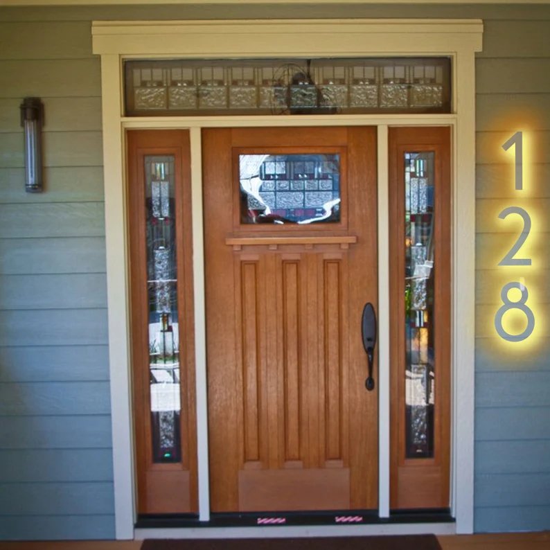 house numbers that light up solar street number sign outdoor lighted house numbers