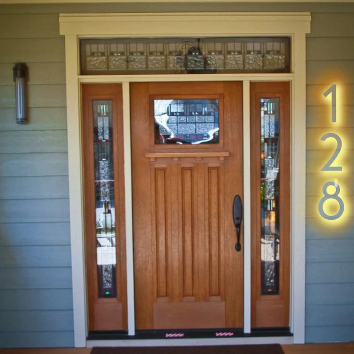 house numbers that light up solar street number sign outdoor lighted house numbers