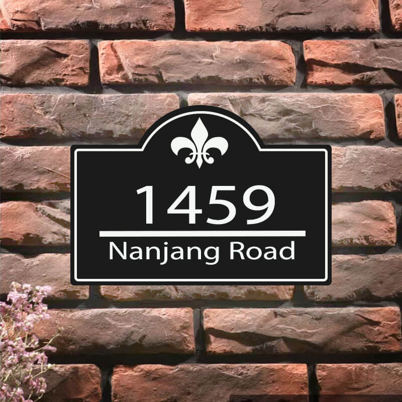 metal house number plaque hanging address plaques address number signs metal