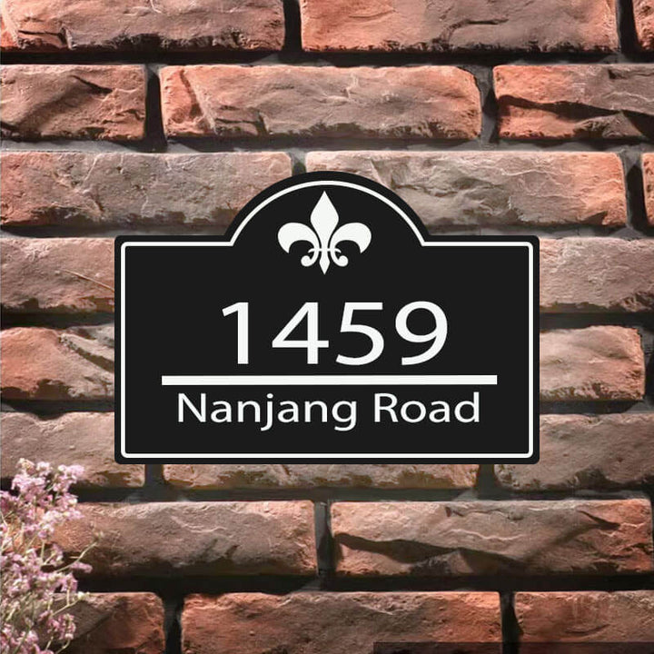 metal house number plaque hanging address plaques address number signs metal