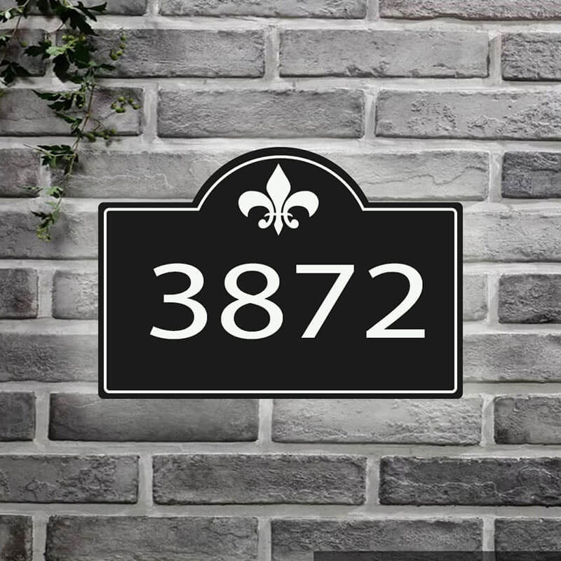 mailbox address plaques solar address plaque metal house address signs