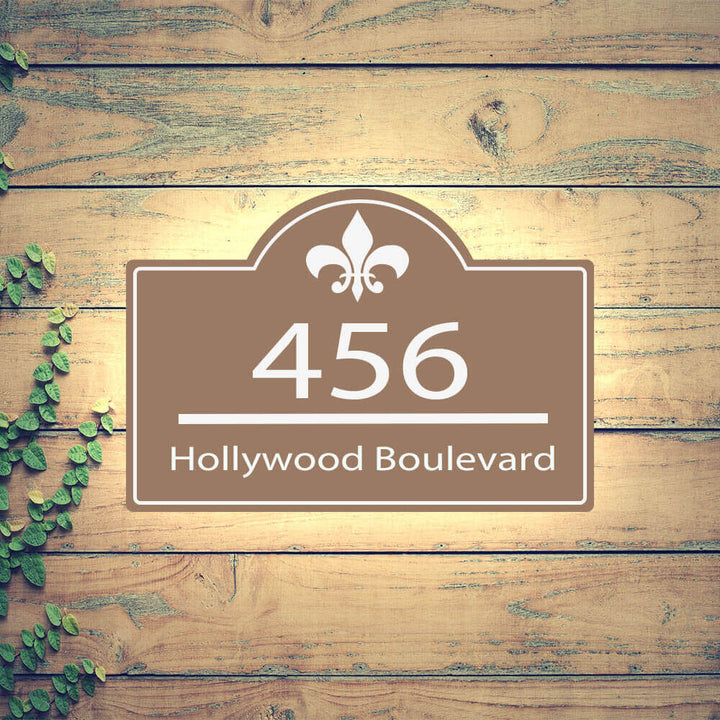 house number plaque lawn address plaques metal house numbers sign