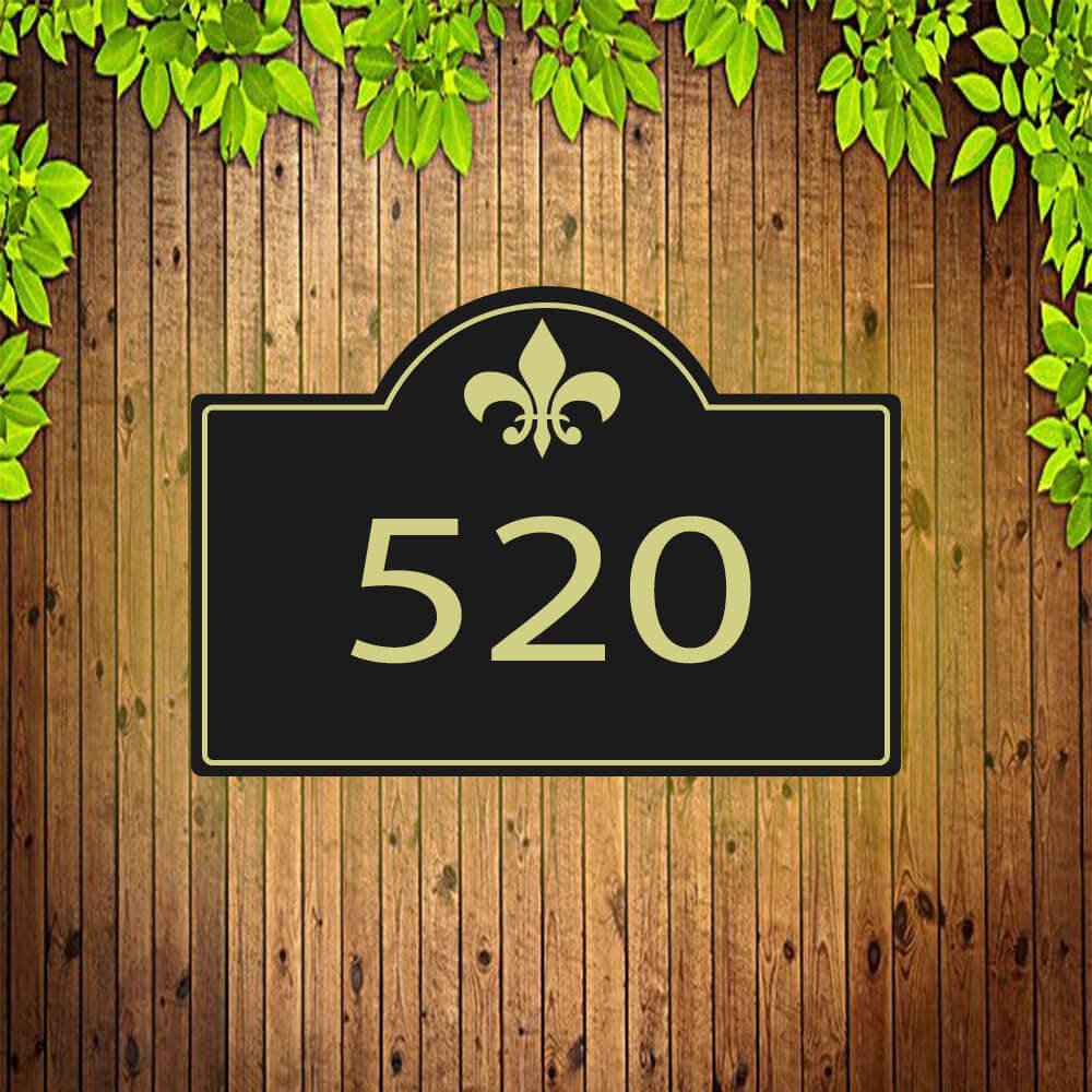 solar powered yard address sign lighted address sign cast metal plaque