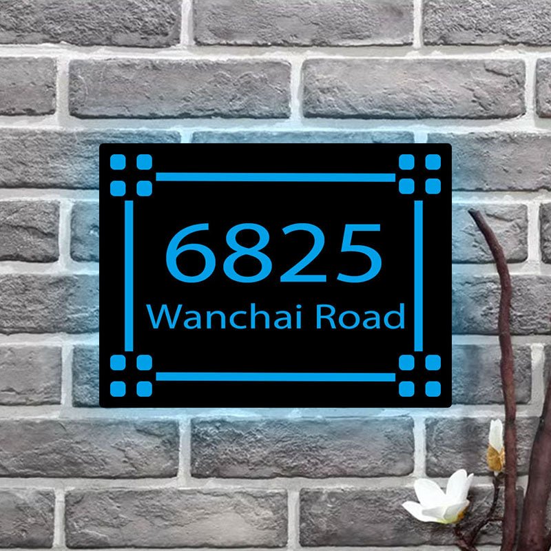 solar lighted address signs for homes address plaque personalized metal house plaques