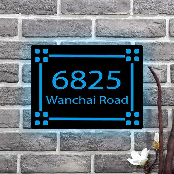 solar lighted address signs for homes address plaque personalized metal house plaques