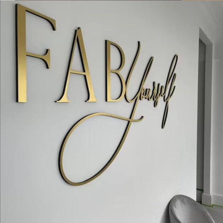 custom cut metal signs stainless steel letters aluminum letters