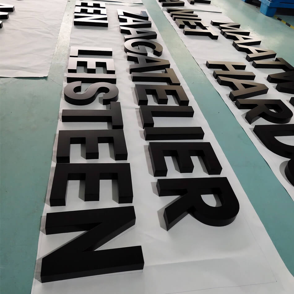 large metal signs outdoor metal letters black metal letters