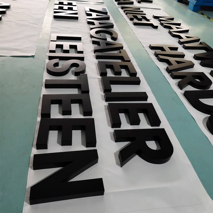 large metal signs outdoor metal letters black metal letters