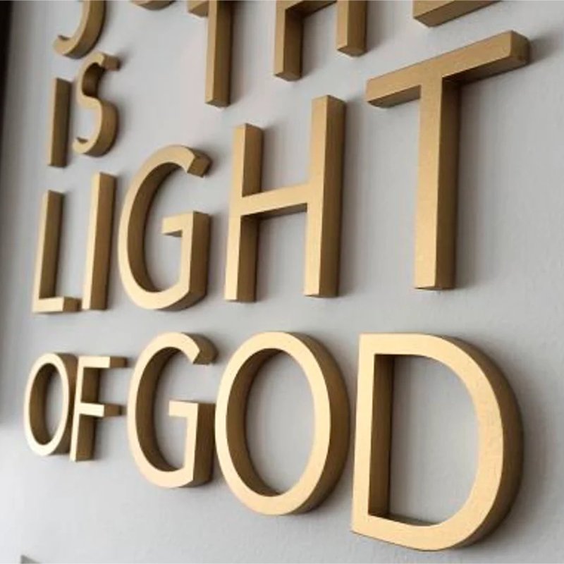 office signage reverse channel letters cast aluminum signs