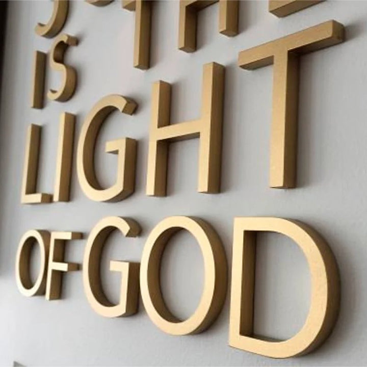 office signage reverse channel letters cast aluminum signs
