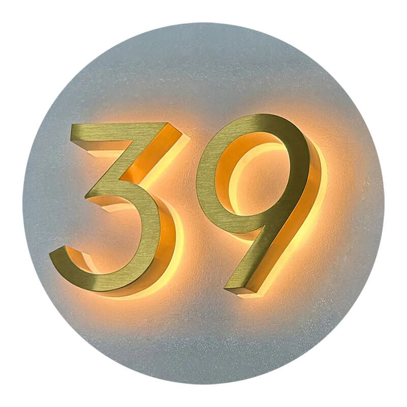 Illuminated House Numbers - Solar Powered Address Light