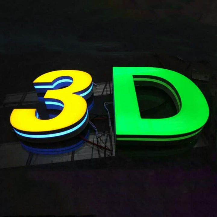 Custom 3D Infinity Mirror LED Light Sign | Personalized Neon Track Channel Letters for Wall Decor & Business Displays - BacklitLEDsign