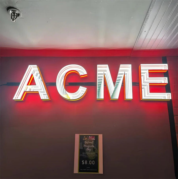 Custom 3D Infinity Mirror LED Light Sign | Personalized Neon Track Channel Letters for Wall Decor & Business Displays - BacklitLEDsign