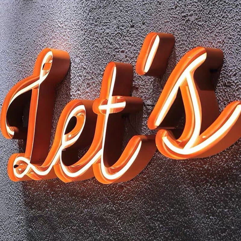 New Sign Lettering Custom Flex Neon Lettering Sign - Personalized LED Neon Art for Home ...