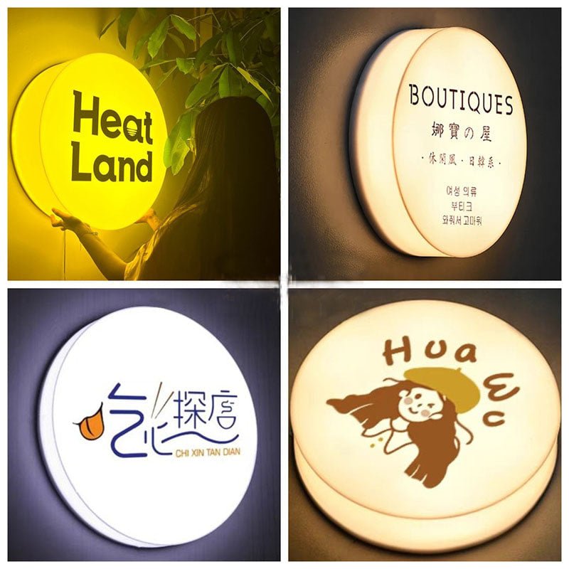 Acrylic Light Box Signage - Custom LED Display Acrylic Sign ...