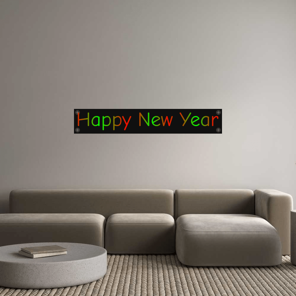 Custom Neon: Happy New Year - BacklitLEDsign