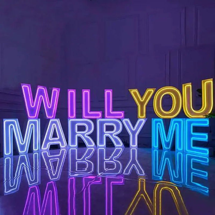 Custom Neon Marquee Letters Sign - 3ft/4ft/5ft LED Light Up Alphabet for Weddings, Business & Events | BacklitLEDSign - BacklitLEDsign