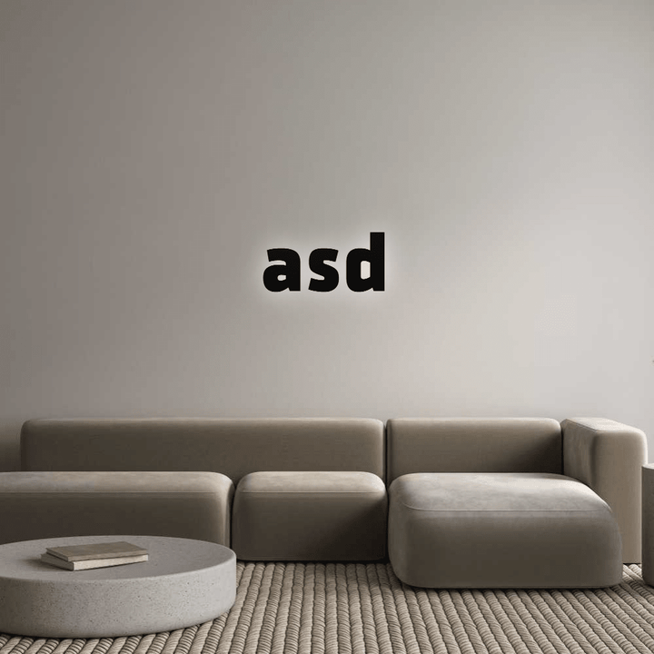 Benutzerdefiniertes Schild: asd – BacklitLEDsign