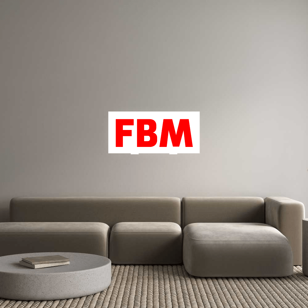 Custom Sign: FBM - BacklitLEDsign