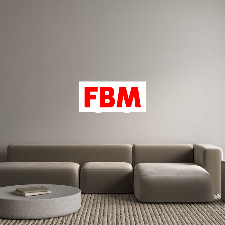 Custom Sign: FBM - BacklitLEDsign