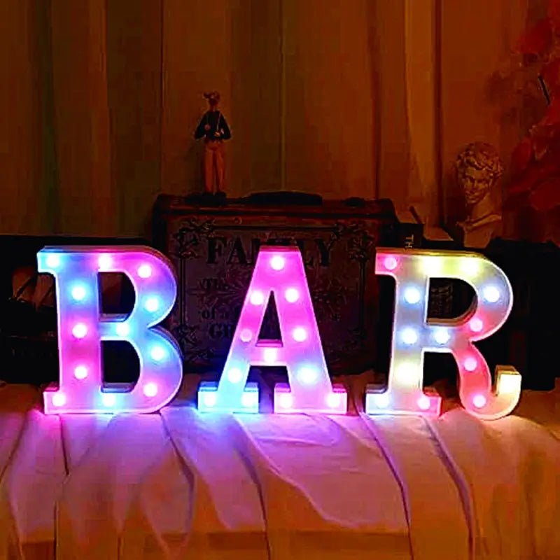 Light Lettering Unique Vintage Letter Light Signs 2FT Light Letters Marquee Letter Lighted 4