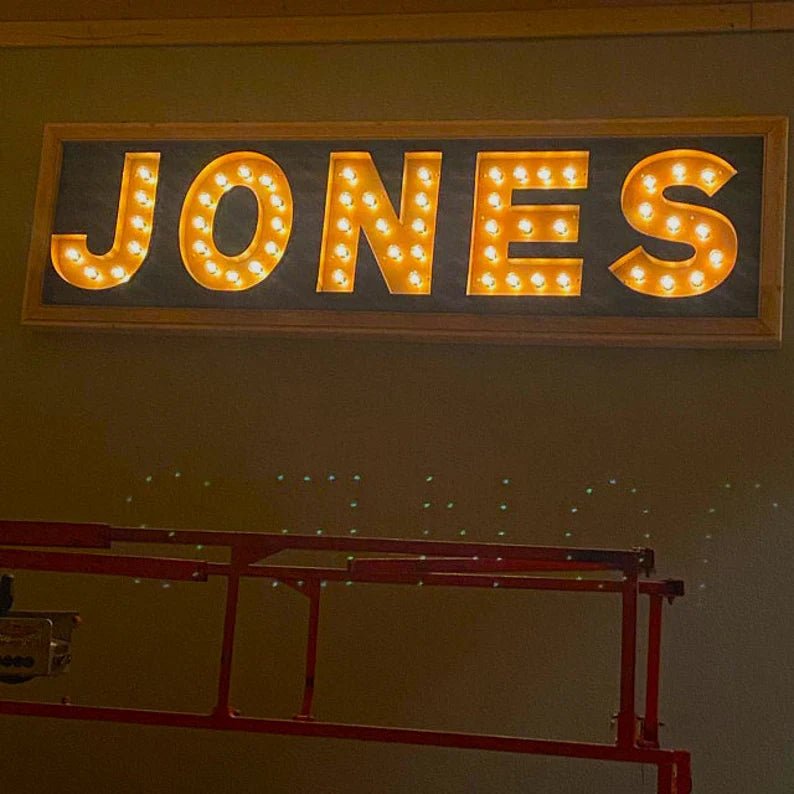 Custom Vintage Marquee Light Bulb Letters – 3D Metal LED Alphabet Signs for Weddings, Bars & Home Decor (A - Z, 0 - 9) - BacklitLEDsign