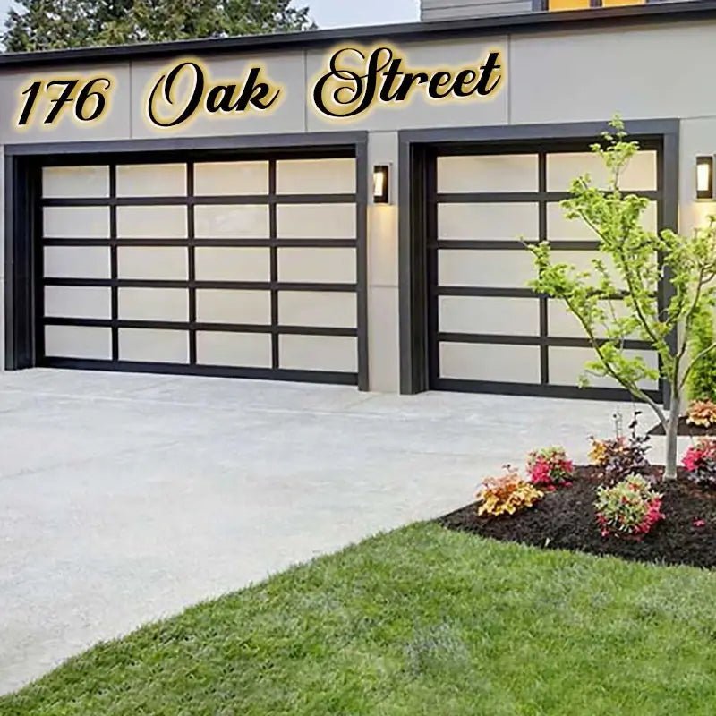 Extra Large Light - Up House Numbers - High Visibility LED Address Sign - BacklitLEDsign