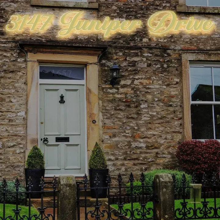 Extra Large Light - Up House Numbers - High Visibility LED Address Sign - BacklitLEDsign
