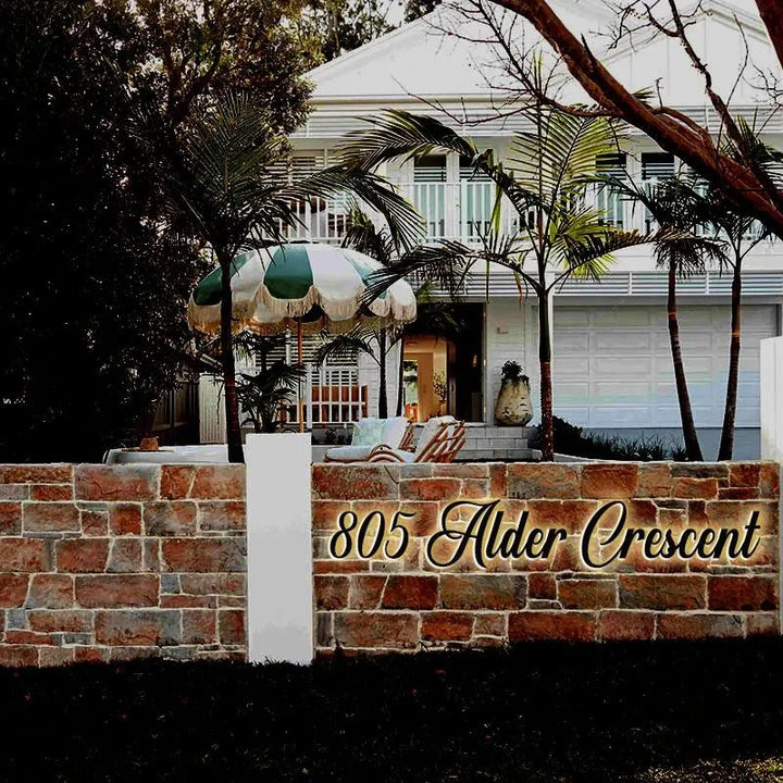 Extra Large Light - Up House Numbers - High Visibility LED Address Sign - BacklitLEDsign