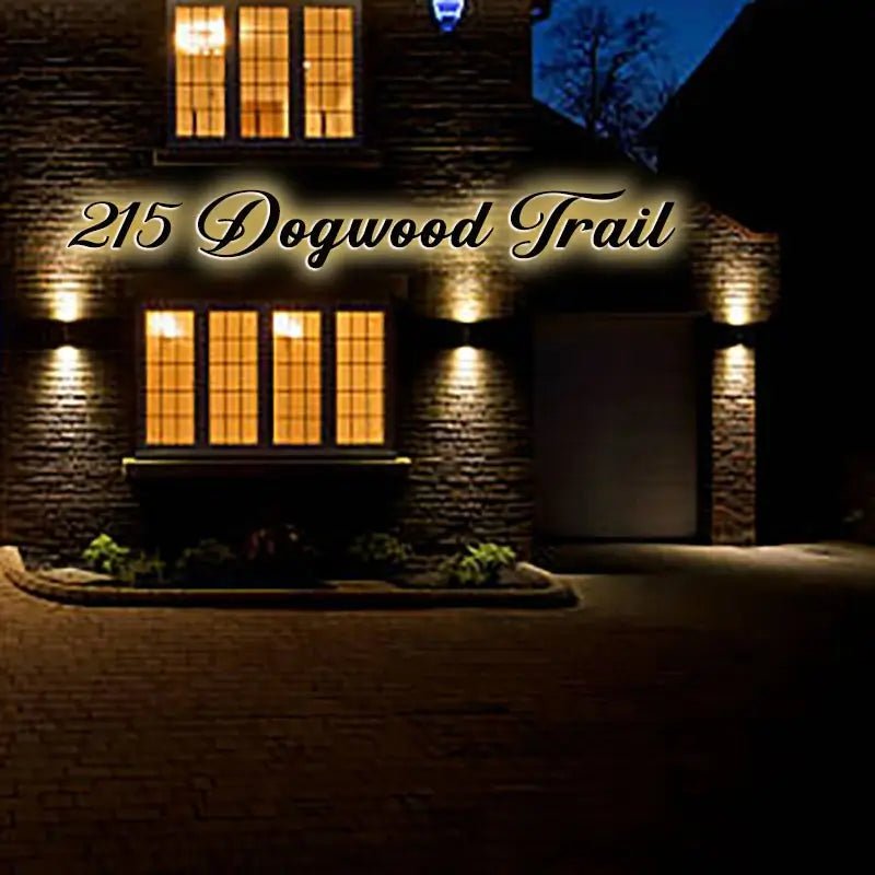 Extra Large Light - Up House Numbers - High Visibility LED Address Sign - BacklitLEDsign