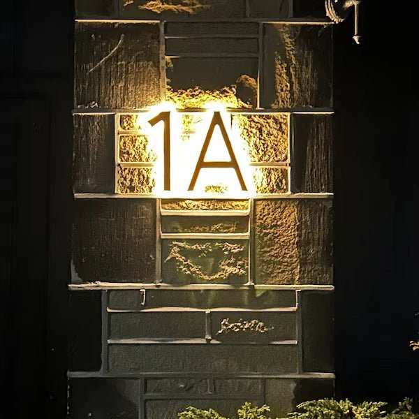 Illuminated Mailbox Numbers Backlit Street Numbers Floating Lit Number Signs Led House Sign Light up Number Signs Door Numbers - BacklitLEDsign