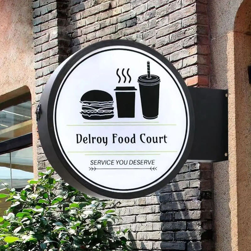 Outdoor Waterproof Double-Sided LED Light Box Sign – Durable ...