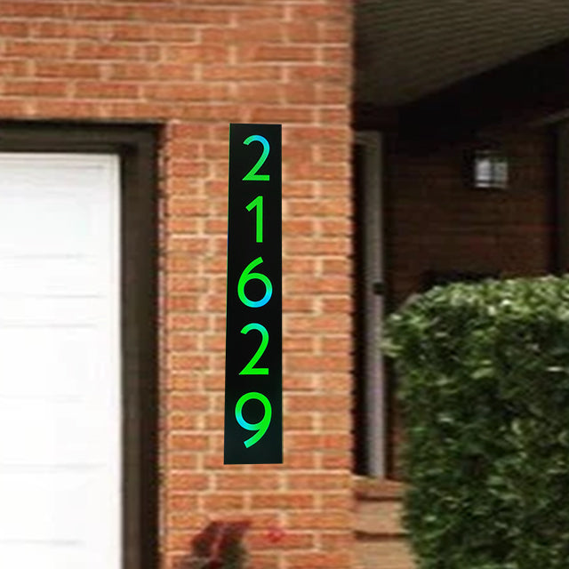 light up house numbers address plaque address numbers that light up