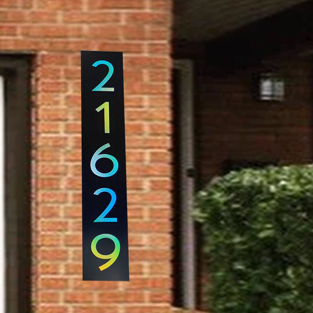 illuminated house number signs address plaque lit address sign