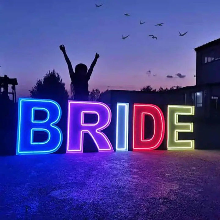 Personalized Marquee Letter Lights - Dimmable LED Neon Signs for Birthdays, Storefronts & Photo Booths | Free Design - BacklitLEDsign