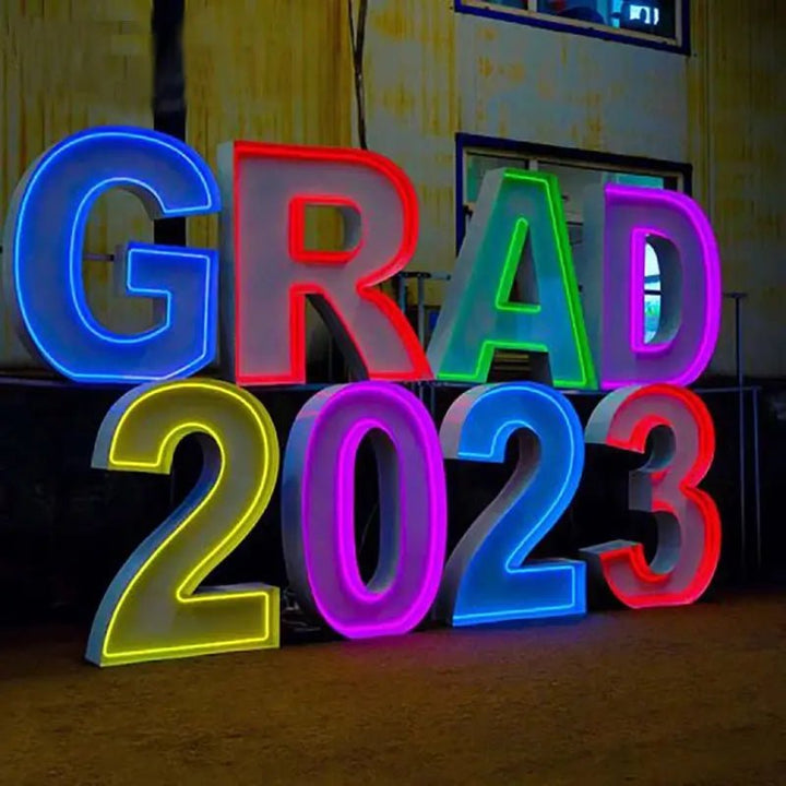 Personalized Marquee Letter Lights - Dimmable LED Neon Signs for Birthdays, Storefronts & Photo Booths | Free Design - BacklitLEDsign