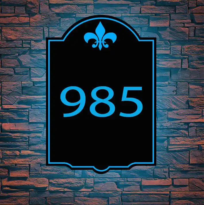 Unique Custom - Shaped Lighted Address Sign – Personalized Illuminated House Numbers, Any Design, LED Backlit - BacklitLEDsign