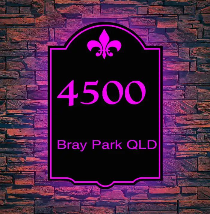 Unique Custom - Shaped Lighted Address Sign – Personalized Illuminated House Numbers, Any Design, LED Backlit - BacklitLEDsign