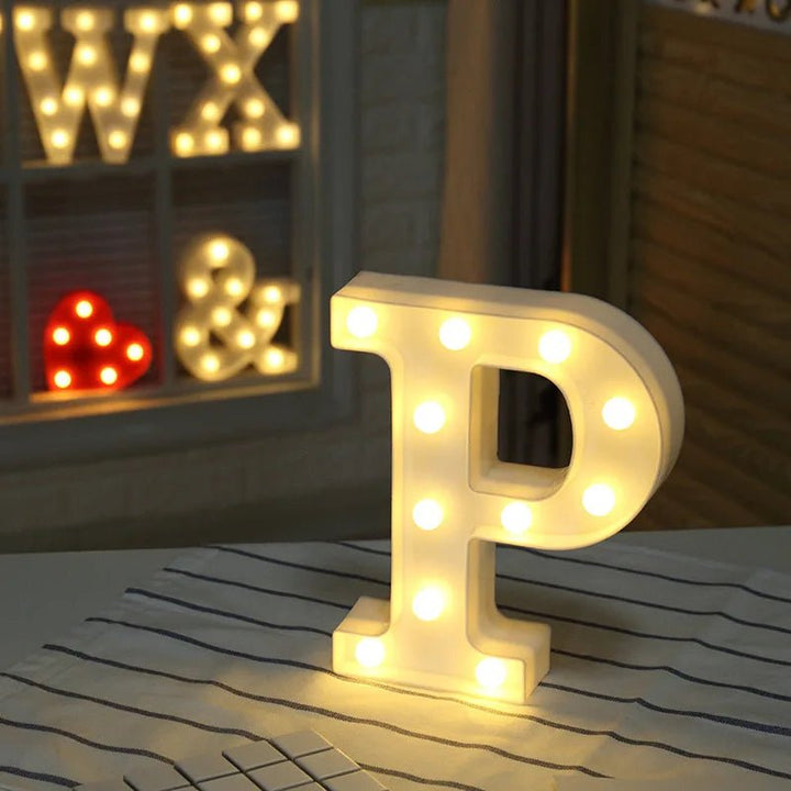 Vintage Marquee Letters with Lights | Romantic Night Decor | DIY Wedding & Event Alphabet Signs | Stylish Home Party Lamps - BacklitLEDsign